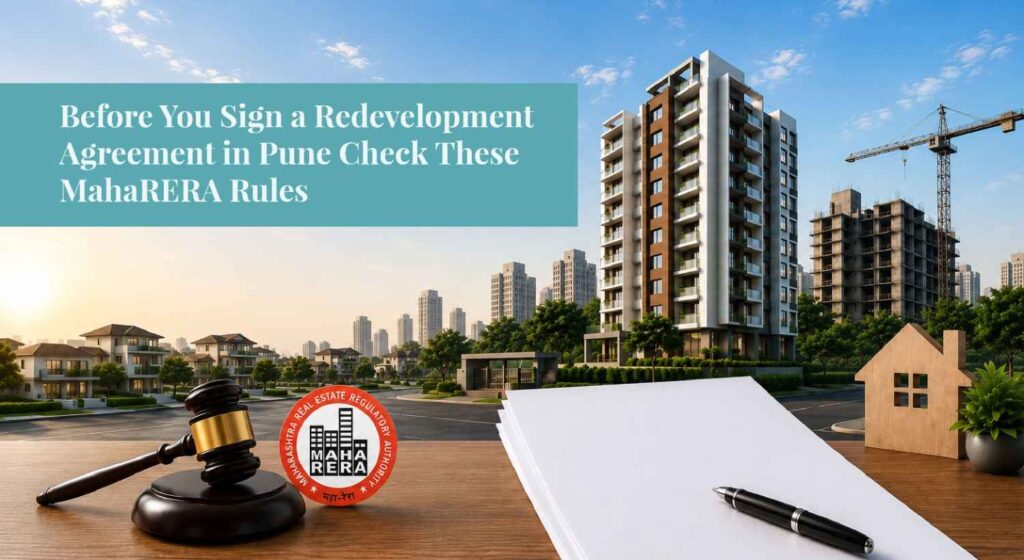 Before You Sign a Redevelopment Agreement in Pune Check These MahaRERA Rules